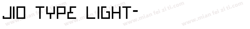 Jio Type Light字体转换